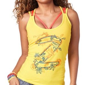 Zumba Tank Top Crossed Back